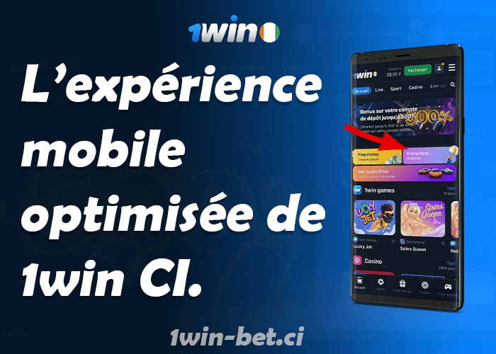 L’expérience mobile optimisée de 1win Côte d’Ivoire