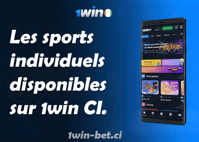 Les sports individuels disponibles sur 1win Côte d’Ivoire