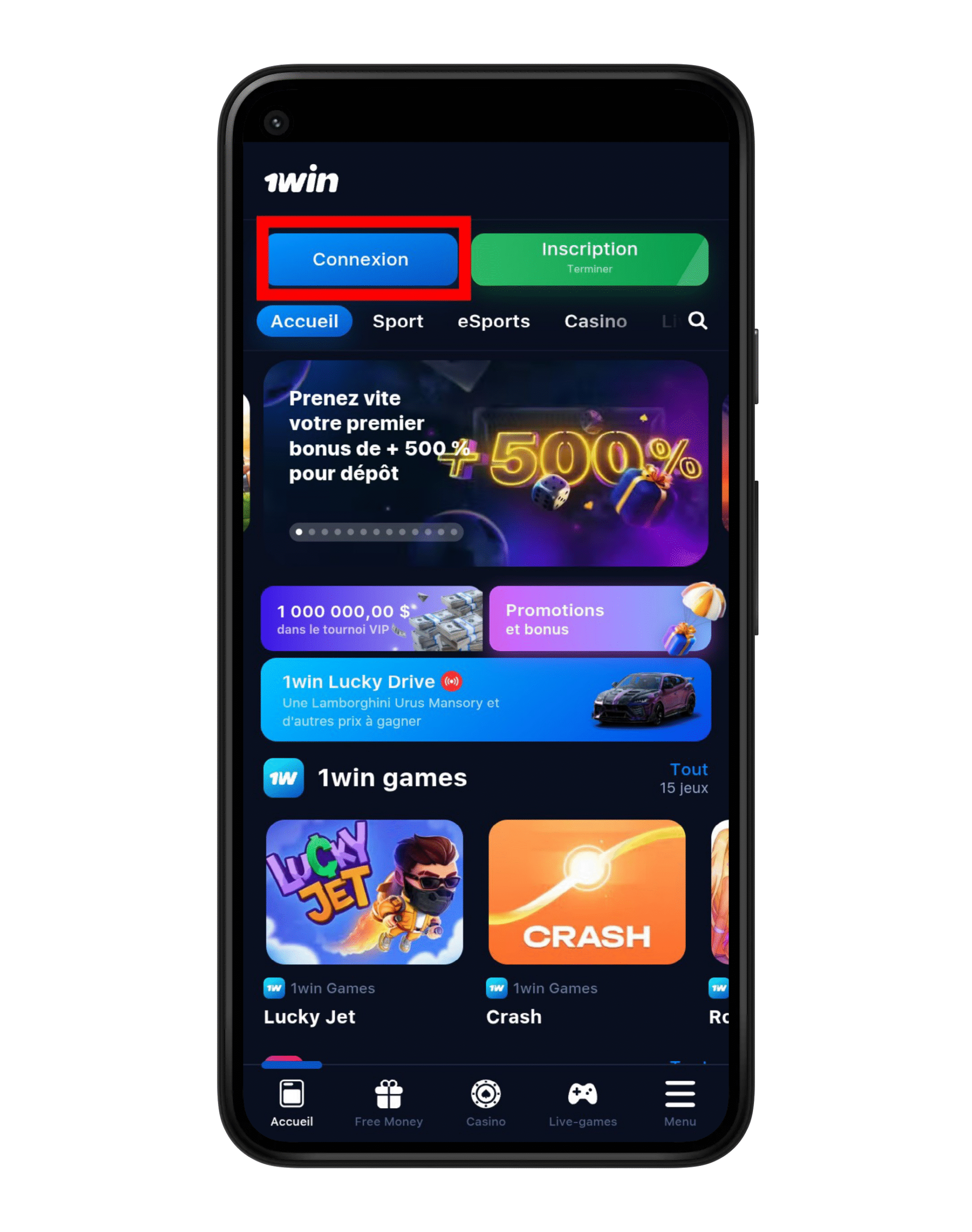 Se connecter à son compte 1win 