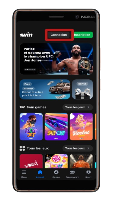 Se connecter à votre compte 1win civ